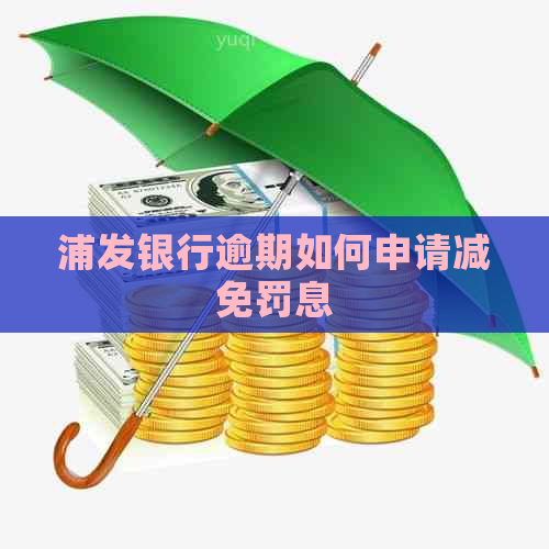 浦发银行逾期如何申请减免罚息