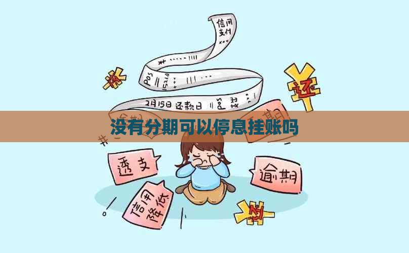 没有分期可以停息挂账吗