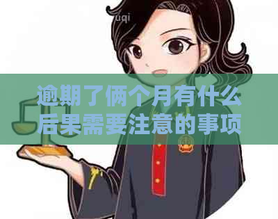 逾期了俩个月有什么后果需要注意的事项