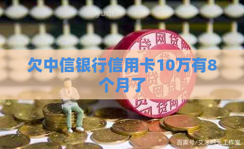 欠中信银行信用卡10万有8个月了