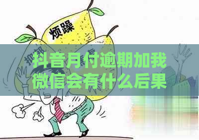 抖音月付逾期加我微信会有什么后果