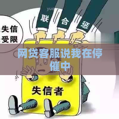 网贷客服说我在停催中