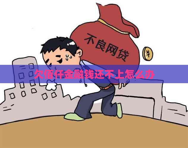 欠佰仟金融钱还不上怎么办