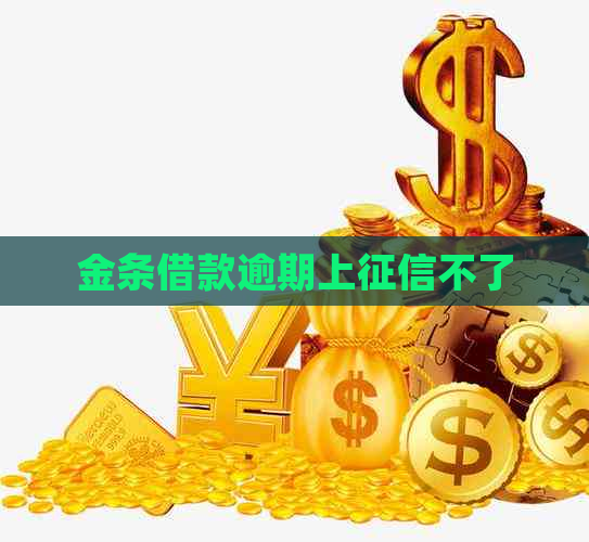 金条借款逾期上不了