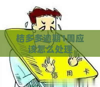 桔多多逾期1周应该怎么处理