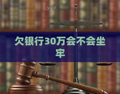 欠银行30万会不会坐牢