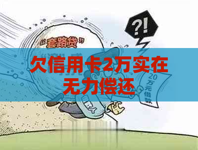 欠信用卡2万实在无力偿还