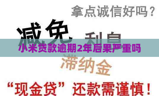 小米贷款逾期2年后果严重吗