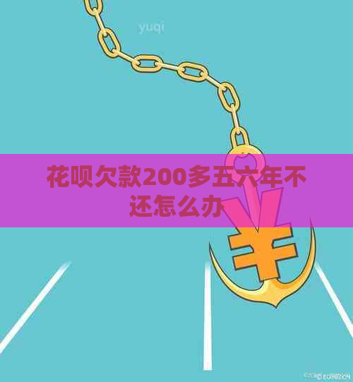 花呗欠款200多五六年不还怎么办