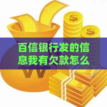 百信银行发的信息我有欠款怎么办