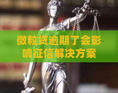 微粒贷逾期了会影响解决方案