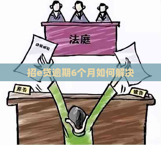 招e贷逾期6个月如何解决