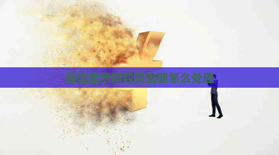 短信显示微粒贷逾期怎么处理