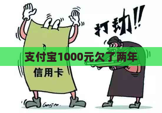 支付宝1000元欠了两年