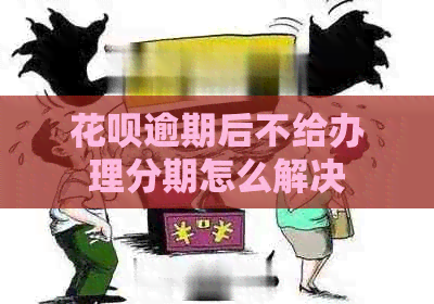 信用卡逾期后不给办理分期怎么解决