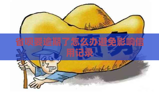 省呗要逾期了怎么办避免影响信用记录