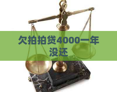 欠4000一年没还