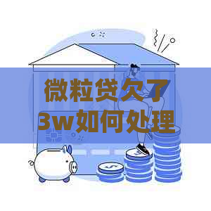 微粒贷欠了3w如何处理