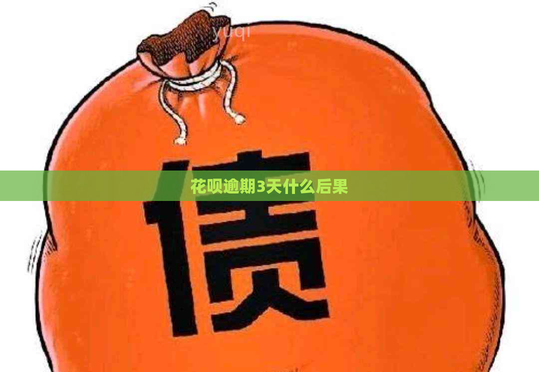 花呗逾期3天什么后果