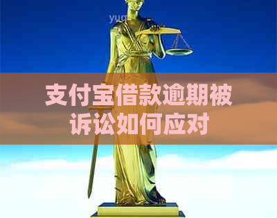 支付宝借款逾期被诉讼如何应对