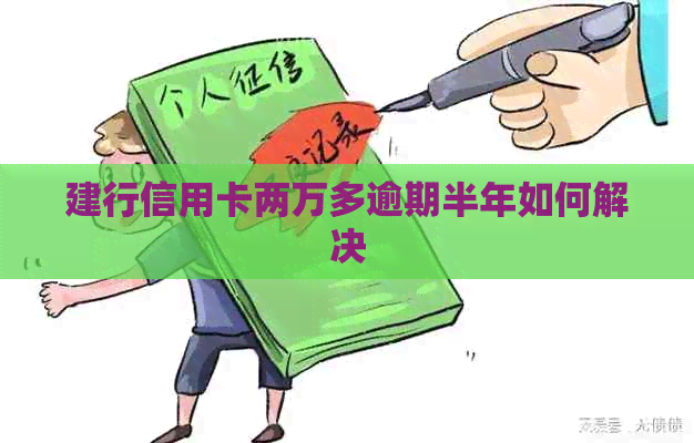 建行信用卡两万多逾期半年如何解决