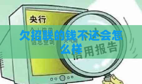 欠招联的钱不还会怎么样