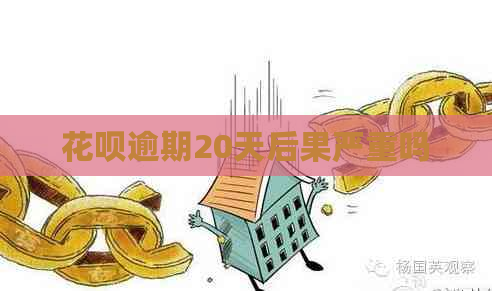 花呗逾期20天后果严重吗