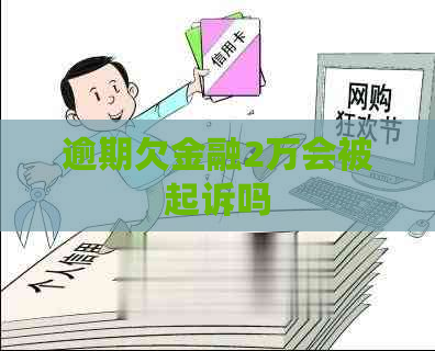 逾期欠金融2万会被起诉吗