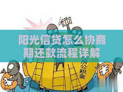 阳光信贷怎么协商期还款流程详解