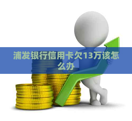 浦发银行信用卡欠13万该怎么办