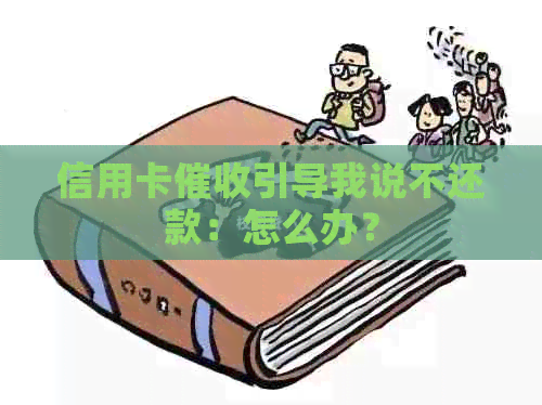 信用卡引导我说不还款：怎么办？