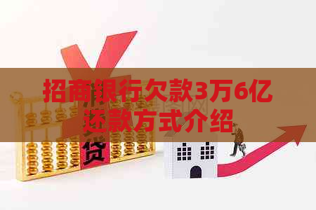 招商银行欠款3万6亿还款方式介绍