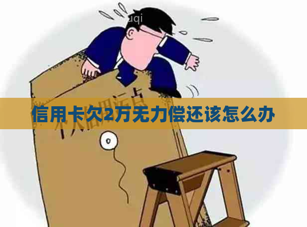 信用卡欠2万无力偿还该怎么办