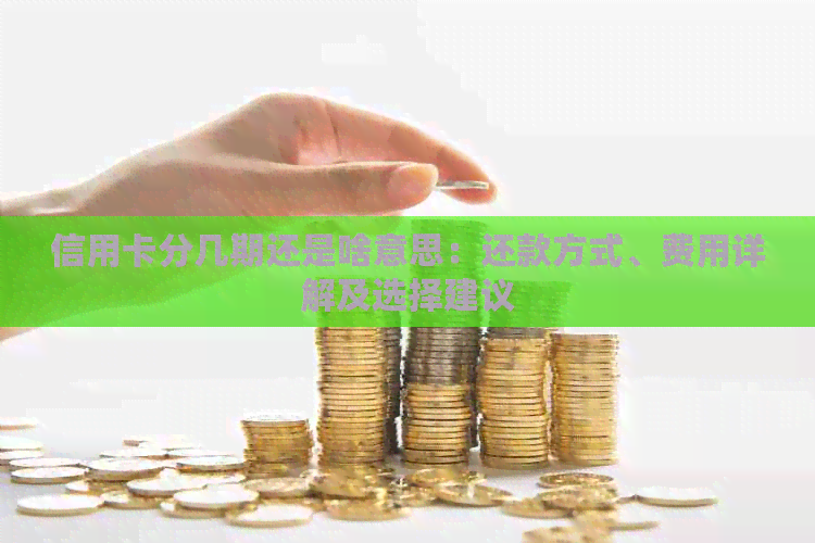 信用卡分几期还是啥意思：还款方式、费用详解及选择建议
