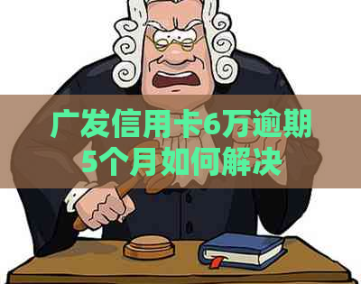 广发信用卡6万逾期5个月如何解决