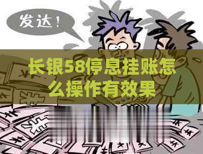 长银58停息挂账怎么操作有效果