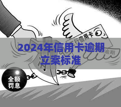 2024年信用卡逾期立案标准