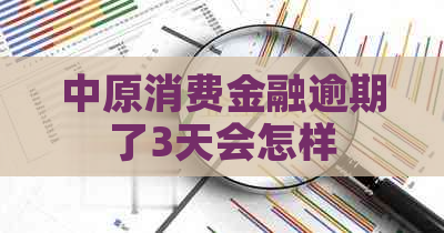 中原消费金融逾期了3天会怎样