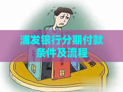 浦发银行分期付款条件及流程