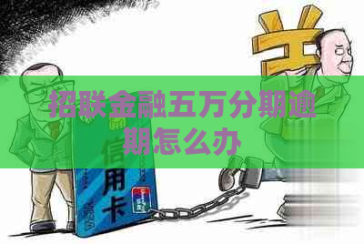 招联金融五万分期逾期怎么办