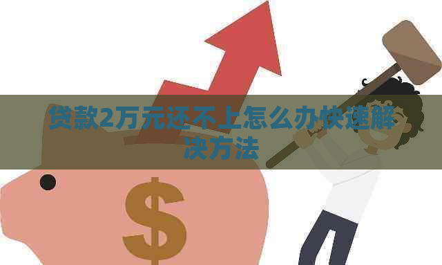 贷款2万元还不上怎么办快速解决方法