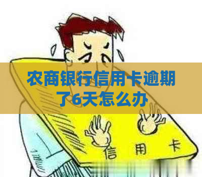 农商银行信用卡逾期了6天怎么办