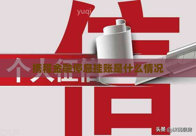 携程金融停息挂账是什么情况