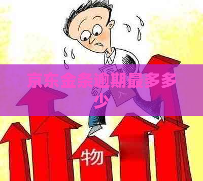 京东金条逾期最多多少