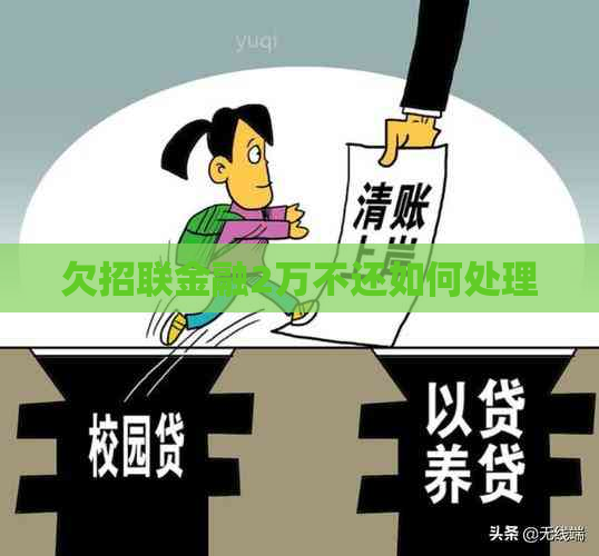 欠招联金融2万不还如何处理