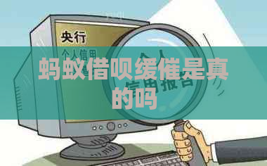 蚂蚁借呗缓催是真的吗