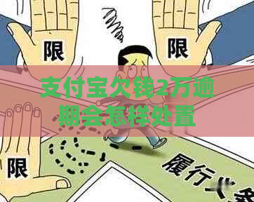 支付宝欠钱2万逾期会怎样处置