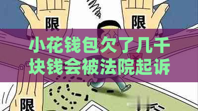 小花钱包欠了几千块钱会被法院起诉吗