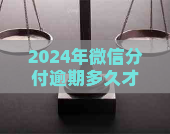 2024年微信分付逾期多久才能用啊