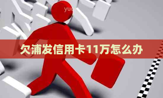 欠浦发信用卡11万怎么办